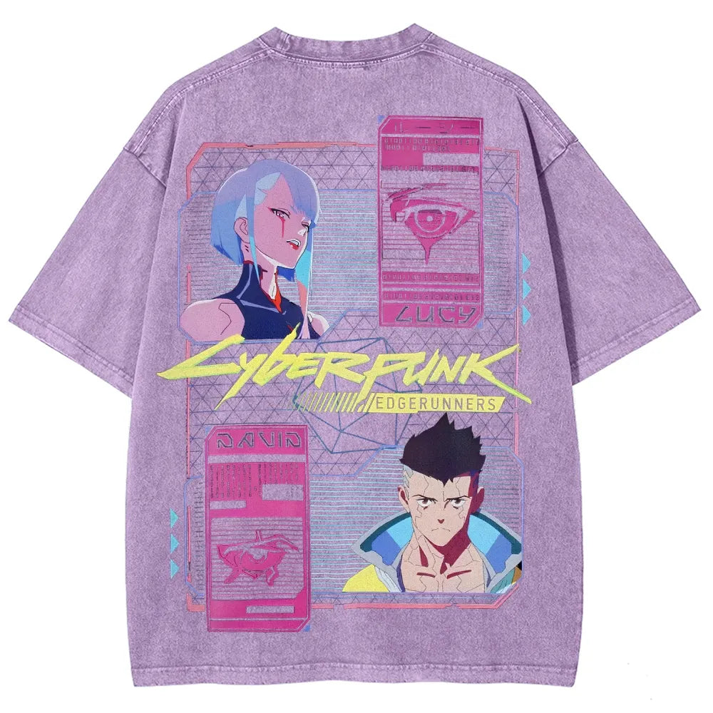 Cyberpunk Unisex Fit Washed T-Shirt 25 8   978