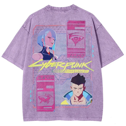 Cyberpunk Unisex Fit Washed T-Shirt 25 8   978