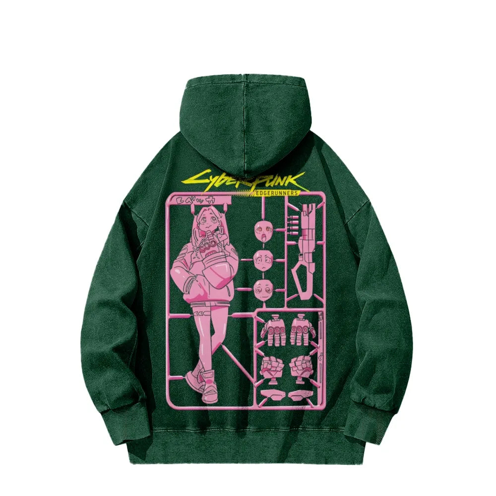 Cyberpunk Casual Washed Hoodie 25 8 1 866