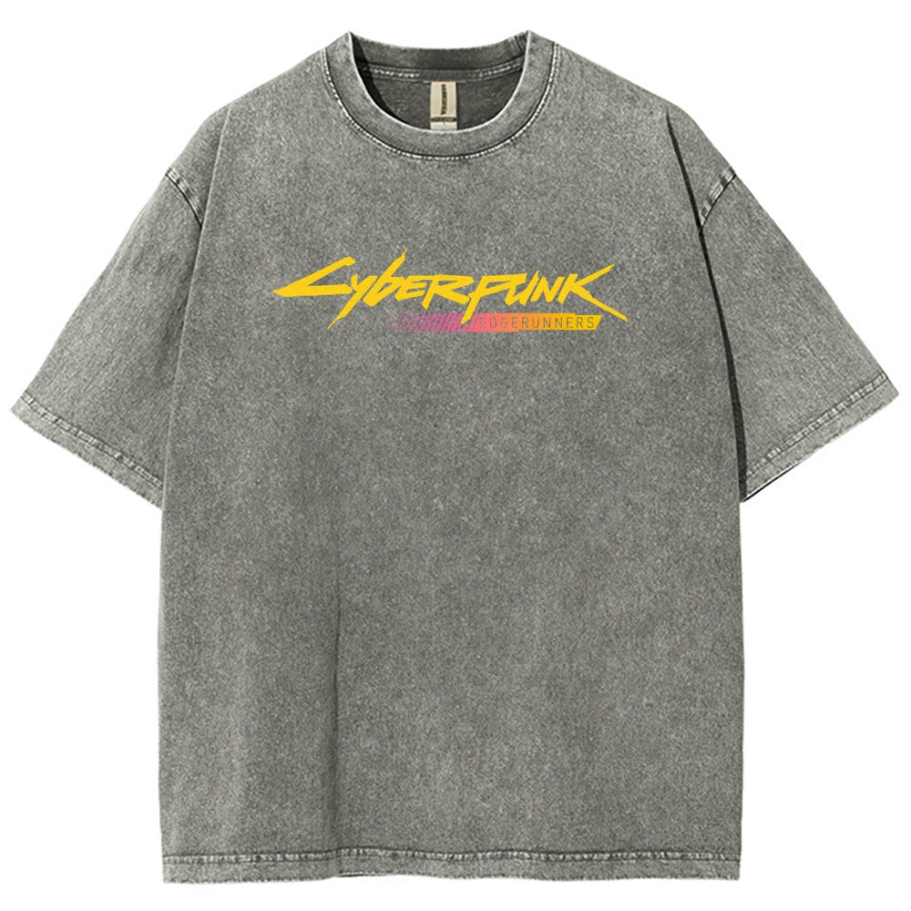 Cyberpunk Unisex Fit Washed T-Shirt 25 8 14777