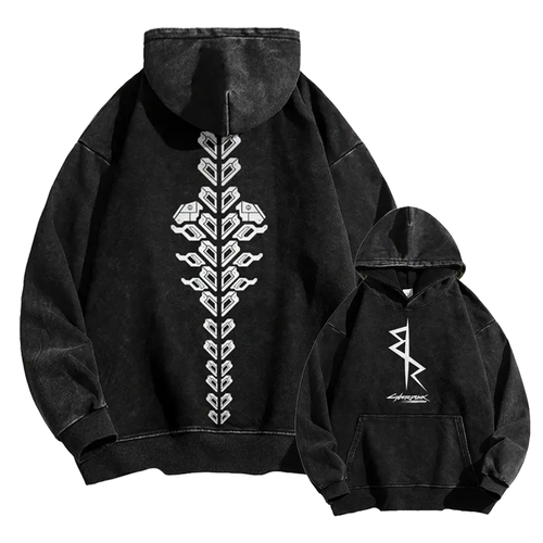 Cyberpunk: Edgerunners Casual Washed Hoodie 25 8 14758