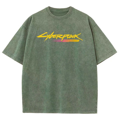 Cyberpunk Unisex Fit Washed T-Shirt 25 8 14777