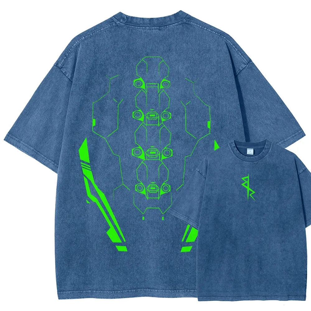 Cyberpunk Unisex Fit Washed T-Shirt 25 8 14597