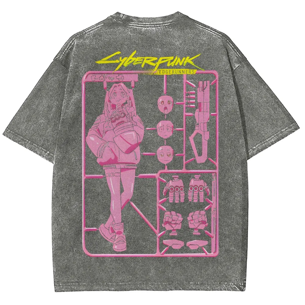 Cyberpunk: Edgerunners Unisex Fit Washed T-Shirt 25 8 11267