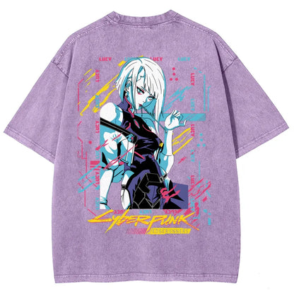 Cyberpunk Unisex Fit Washed T-Shirt 25 8 14576