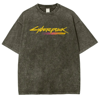 Cyberpunk Unisex Fit Washed T-Shirt 25 8 14777