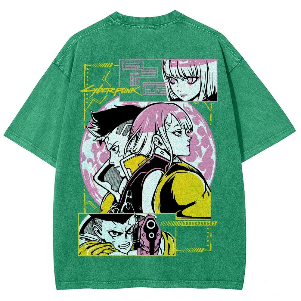 Cyberpunk Unisex Fit Washed T-Shirt 25 8 14777