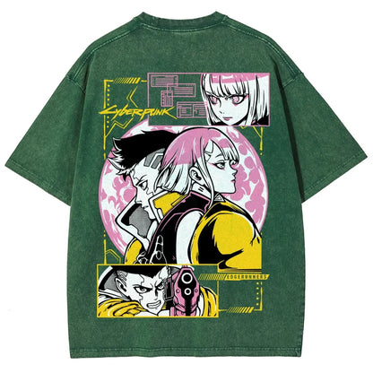 Cyberpunk Unisex Fit Washed T-Shirt 25 8 14777