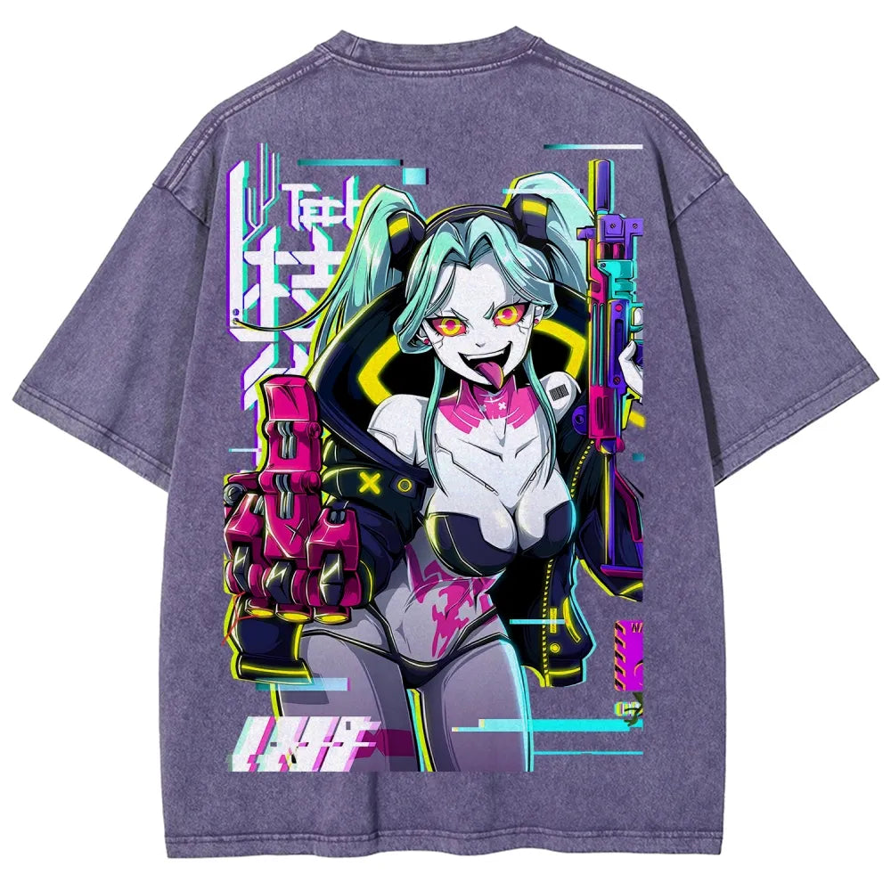 Cyberpunk Unisex Fit Washed T-Shirt 25 8  7278
