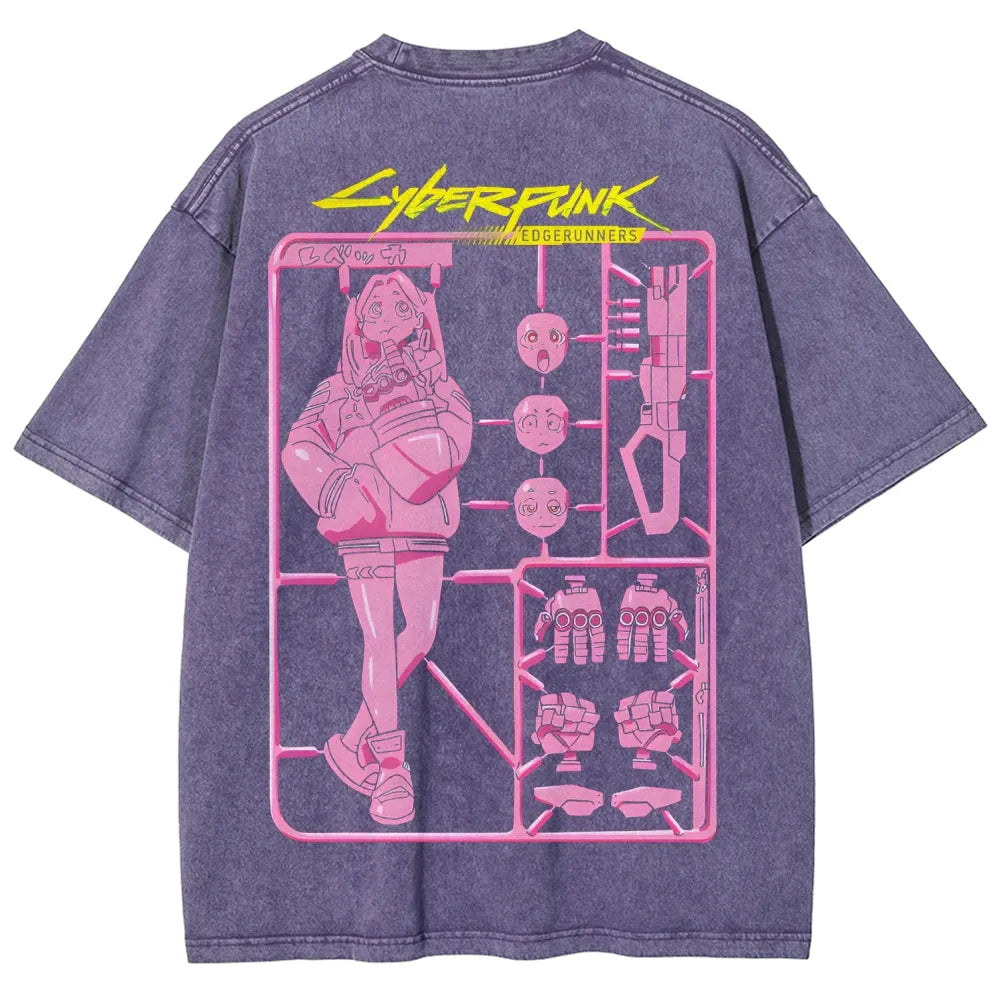 Cyberpunk: Edgerunners Unisex Fit Washed T-Shirt 25 8 11267