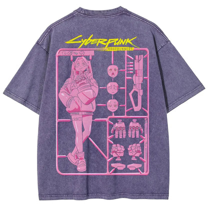Cyberpunk: Edgerunners Unisex Fit Washed T-Shirt 25 8 11267