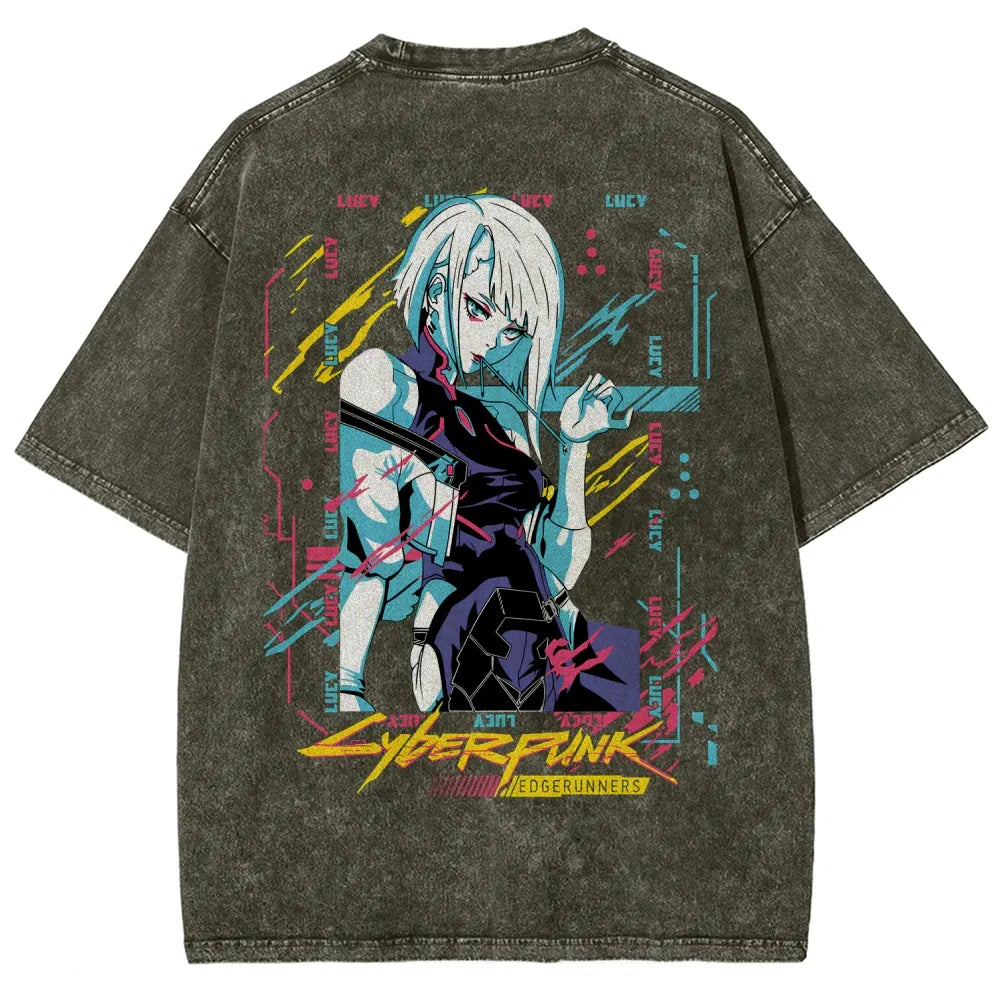 Cyberpunk Unisex Fit Washed T-Shirt 25 8 14576