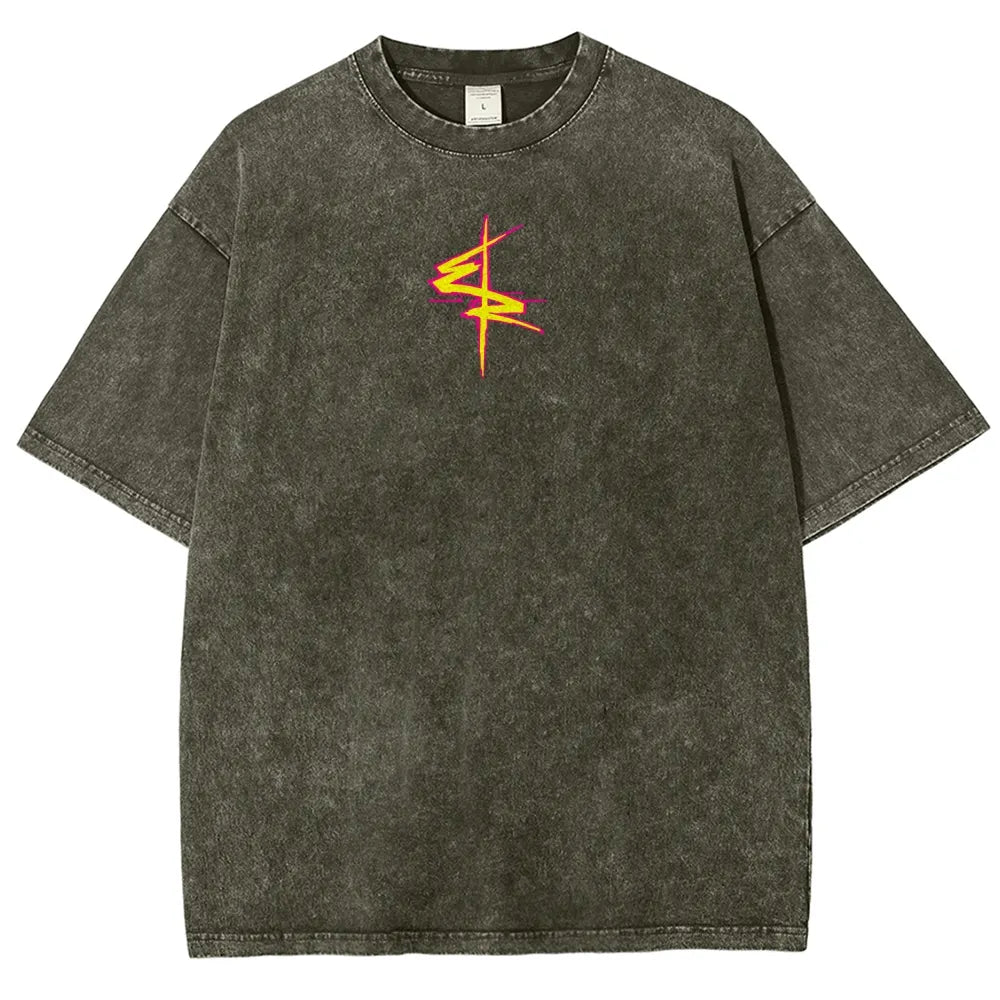 Cyberpunk Edgerunner Unisex Fit Washed T-Shirt 25 9  66 9