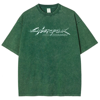 Cyberpunk Edgerunners Unisex Fit Washed T-Shirt 26 1  134