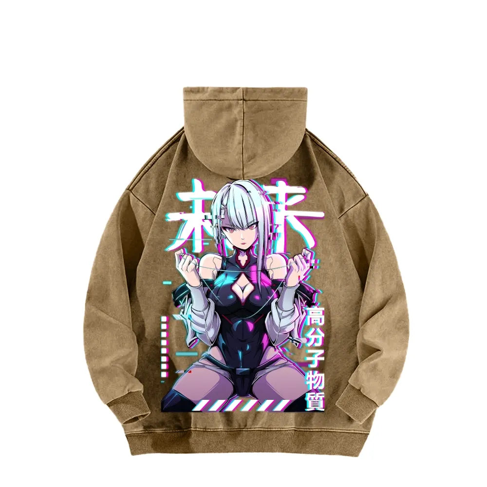 Cyberpunk Unisex washed sweatshirts 2511  4416