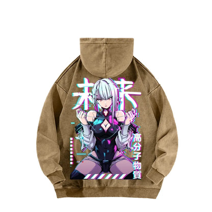 Cyberpunk Unisex washed sweatshirts 2511  4416