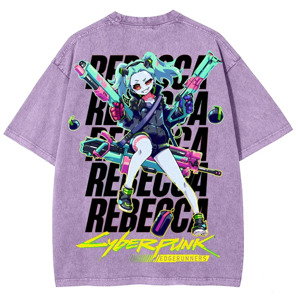 Cyberpunk Unisex Fit Washed T-Shirt 25 7  8558