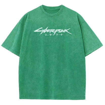 Cyberpunk Unisex Fit Washed T-Shirt 2511  3353