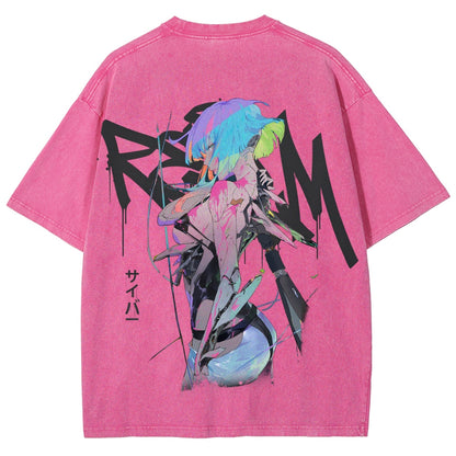 Cyberpunk Unisex Fit Washed T-Shirt 25 7 36872