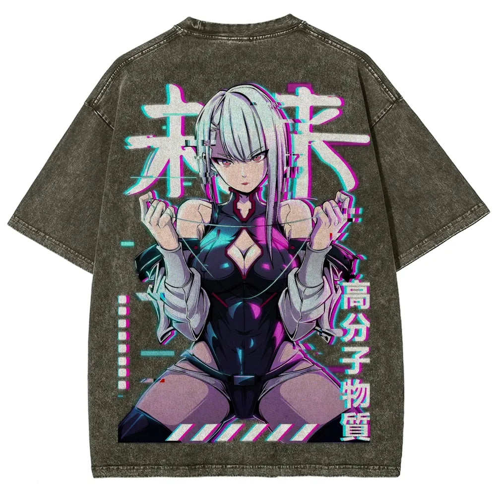 Cyberpunk Unisex Fit Washed T-Shirt 25 8  729