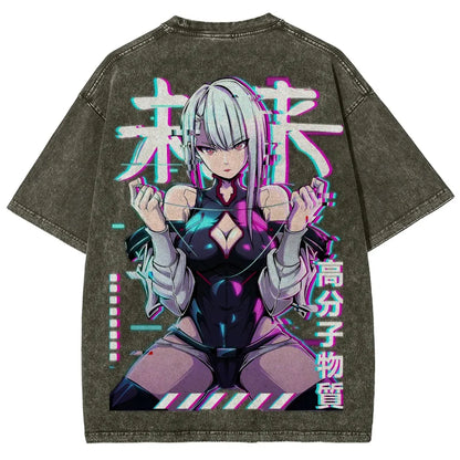 Cyberpunk Unisex Fit Washed T-Shirt 25 8  729