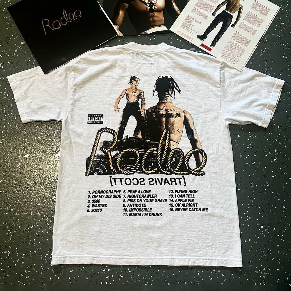 Fashion Rodeo Print Short Sleeve T-Shirt
