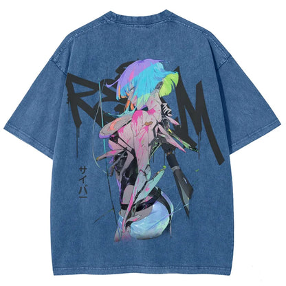 Cyberpunk Unisex Fit Washed T-Shirt 25 7 36872