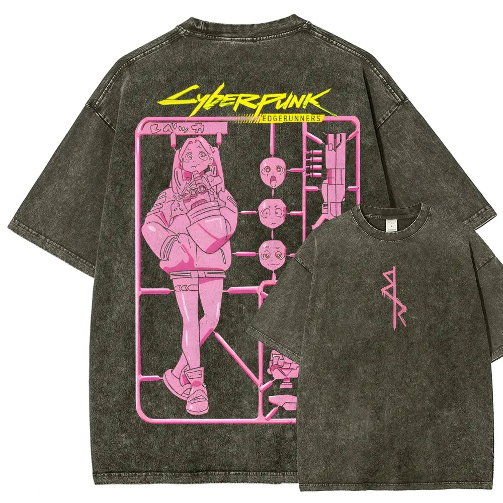 Cyberpunk: Edgerunners Unisex Fit Washed T-Shirt 25 8 11267