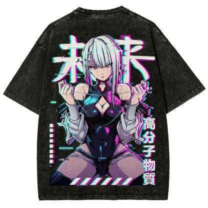 Cyberpunk Unisex Fit Washed T-Shirt 25 8  729