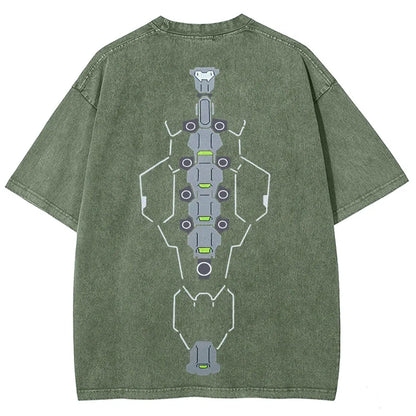 Cyberpunk Unisex Fit Washed T-Shirt 2511  4565
