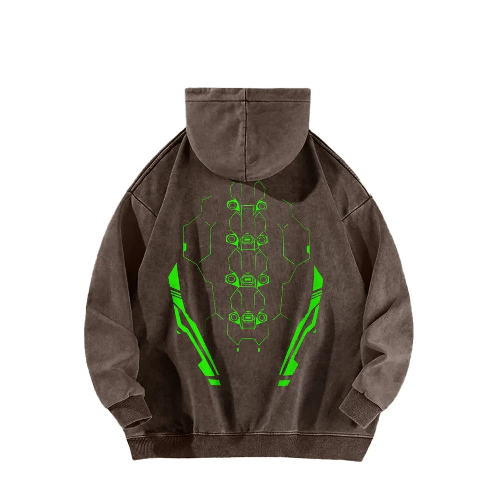 Cyberpunk: Edgerunners Casual Washed Hoodie 25 8 14757