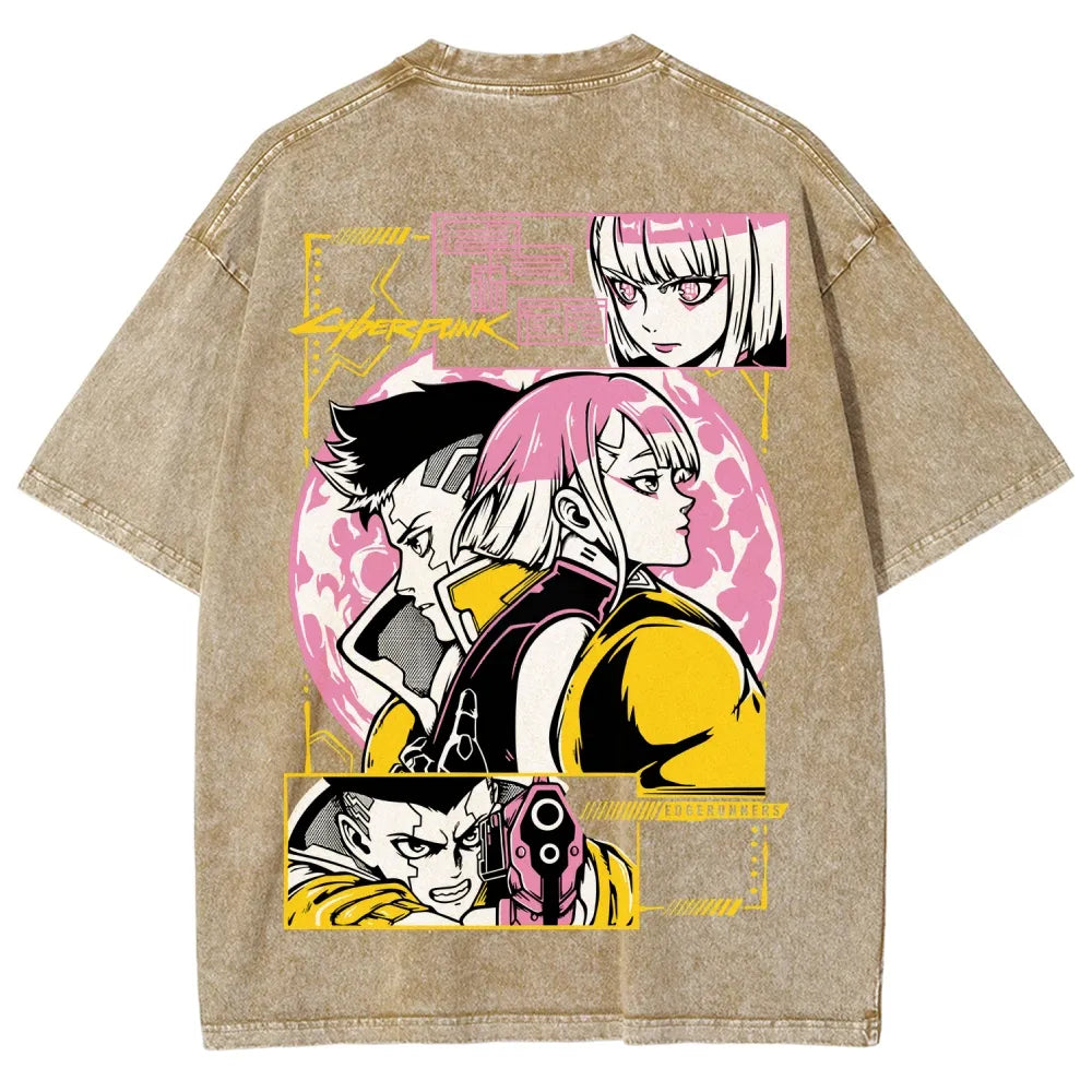 Cyberpunk Unisex Fit Washed T-Shirt 25 8 14777