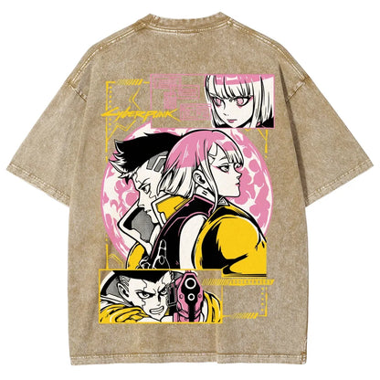 Cyberpunk Unisex Fit Washed T-Shirt 25 8 14777