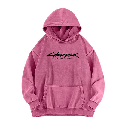 Cyberpunk Unisex washed sweatshirts 2511  456