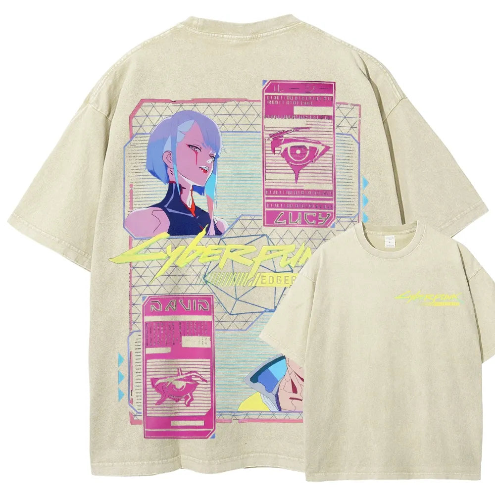 Cyberpunk Unisex Fit Washed T-Shirt 25 8   978