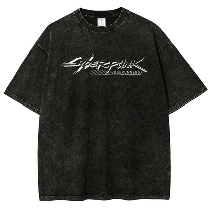 Cyberpunk Edgerunners Unisex Fit Washed T-Shirt 26 1  134
