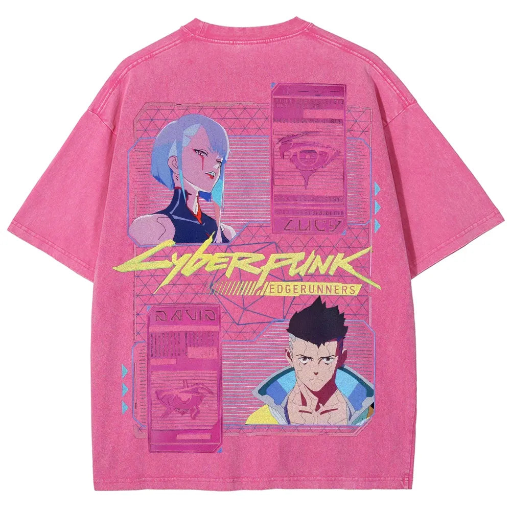 Cyberpunk Unisex Fit Washed T-Shirt 25 8   978