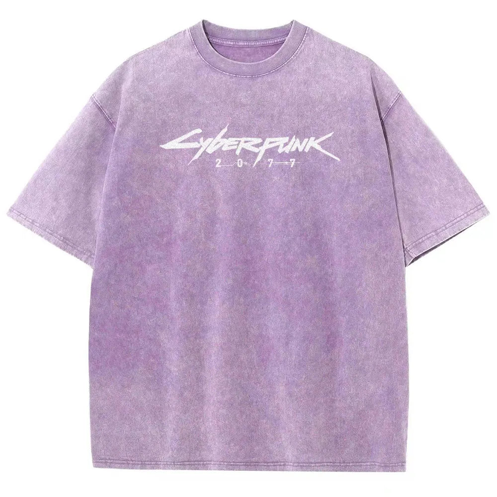Cyberpunk Unisex Fit Washed T-Shirt 2511  3353
