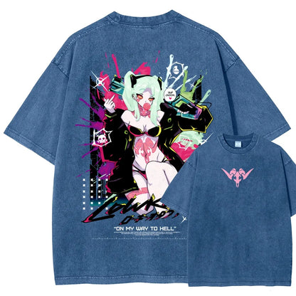 Cyberpunk Unisex Fit Washed T-Shirt 25 8 1458