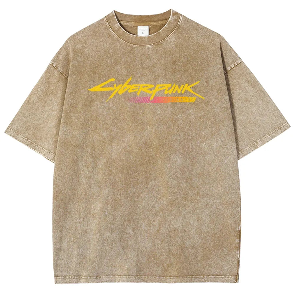 Cyberpunk Unisex Fit Washed T-Shirt 25 8 14777