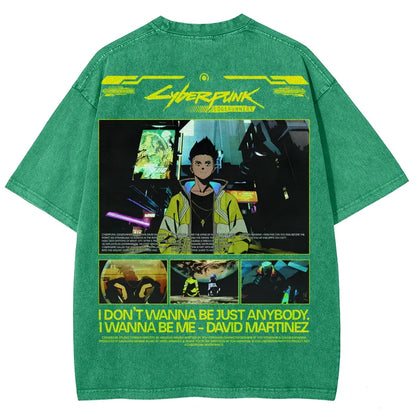 Cyberpunk Unisex Fit Washed T-Shirt 25 8  1212