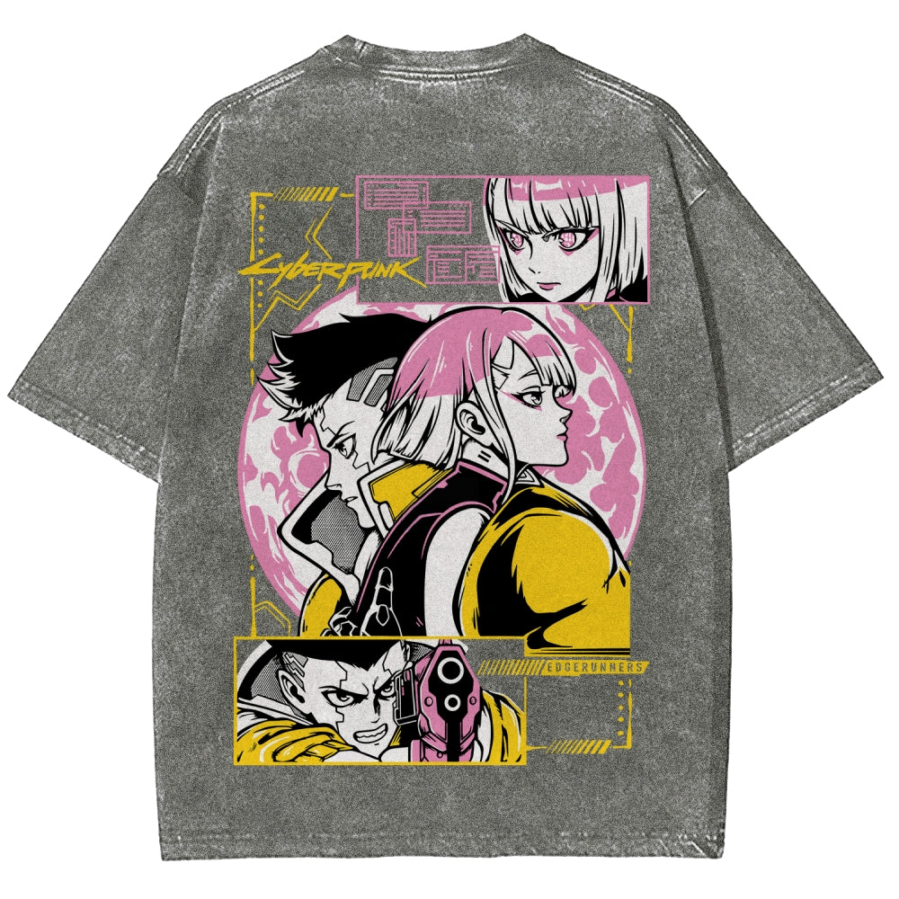 Cyberpunk Unisex Fit Washed T-Shirt 25 8 14777