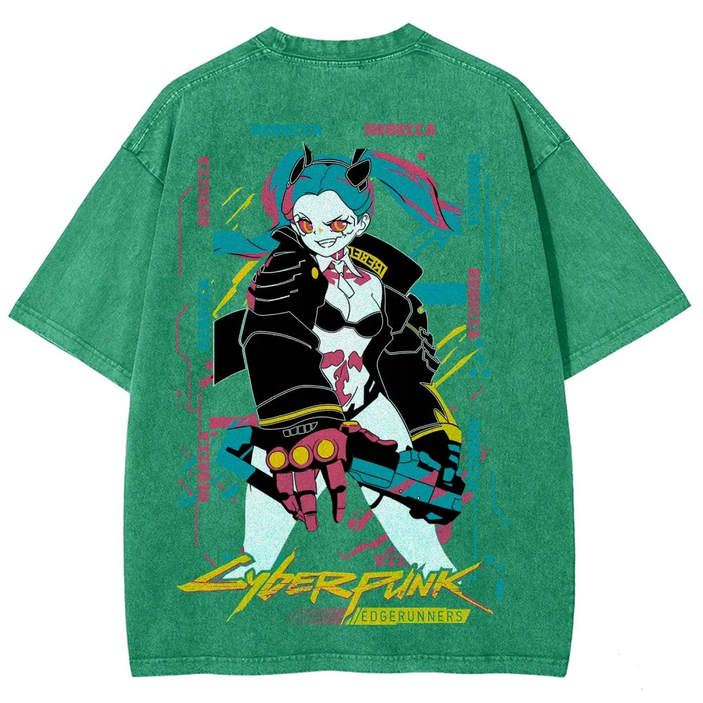 Cyberpunk Unisex Fit Washed T-Shirt 25 8 14795