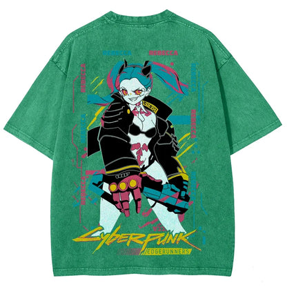 Cyberpunk Unisex Fit Washed T-Shirt 25 8 14795