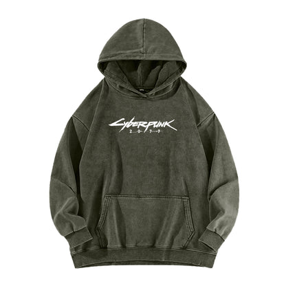 Cyberpunk Unisex washed sweatshirts 2511  456