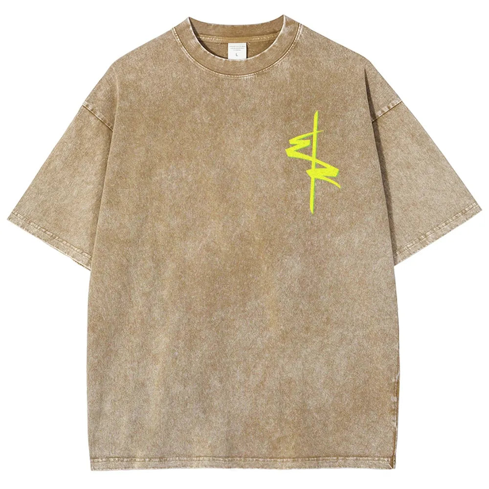 Cyberpunk Unisex Fit Washed T-Shirt 2511  4565