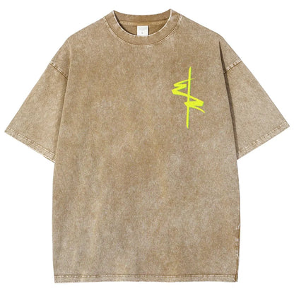 Cyberpunk Unisex Fit Washed T-Shirt 2511  4565