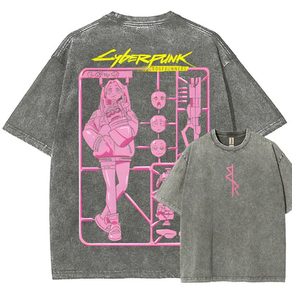 Cyberpunk: Edgerunners Unisex Fit Washed T-Shirt 25 8 11267