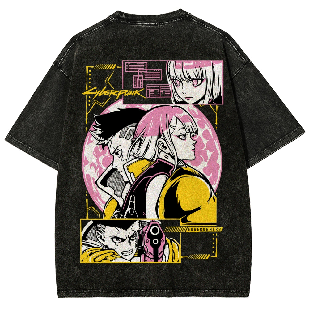 Cyberpunk Unisex Fit Washed T-Shirt 25 8 14777