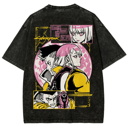 Cyberpunk Unisex Fit Washed T-Shirt 25 8 14777